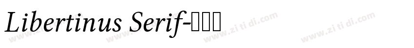 Libertinus Serif字体转换